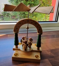 Holzkunst Pyramide klein mit 3